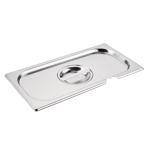Vogue Stainless Steel 1/3 Gastronorm Notched Lid cb173