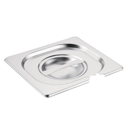 Vogue Stainless Steel 1/6 Gastronorm Notched Lid cb175