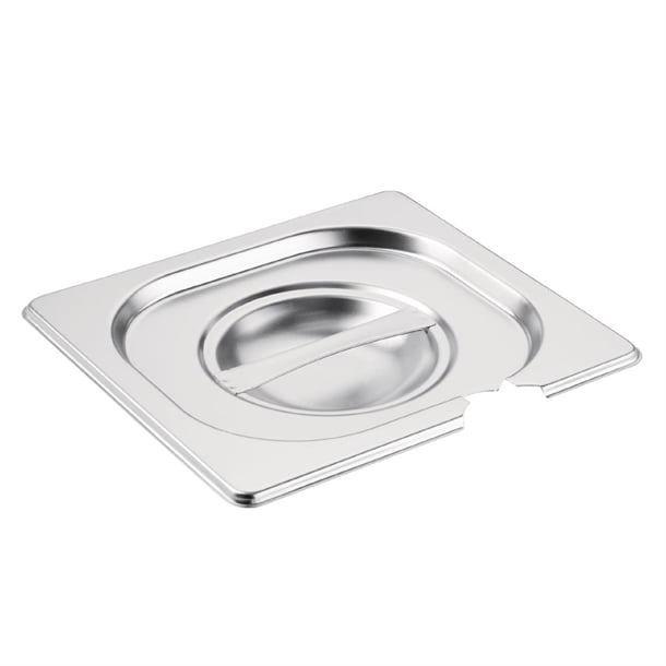 Vogue Stainless Steel 1/6 Gastronorm Notched Lid cb175