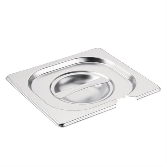 Vogue Stainless Steel 1/6 Gastronorm Notched Lid cb175