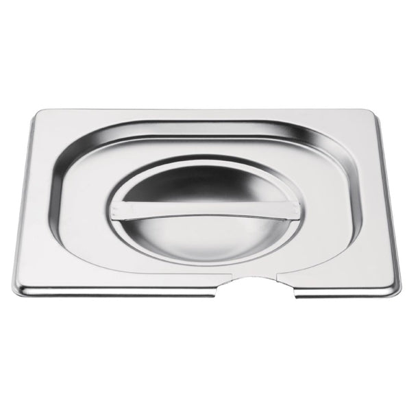 Vogue Stainless Steel 1/6 Gastronorm Notched Lid cb175