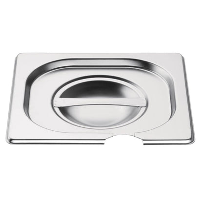 Vogue Stainless Steel 1/6 Gastronorm Notched Lid cb175