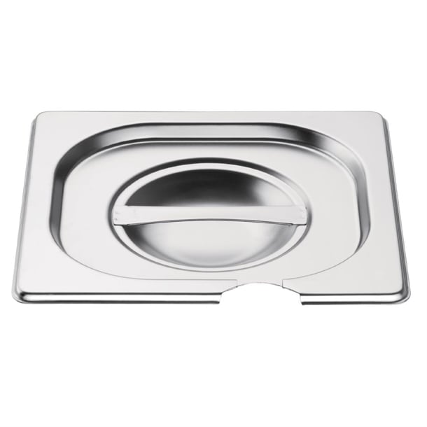 Vogue Stainless Steel 1/6 Gastronorm Notched Lid cb175