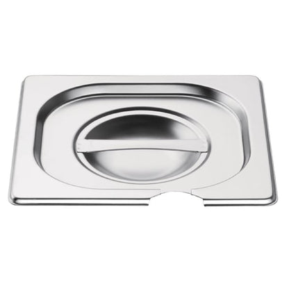 Vogue Stainless Steel 1/6 Gastronorm Notched Lid cb175