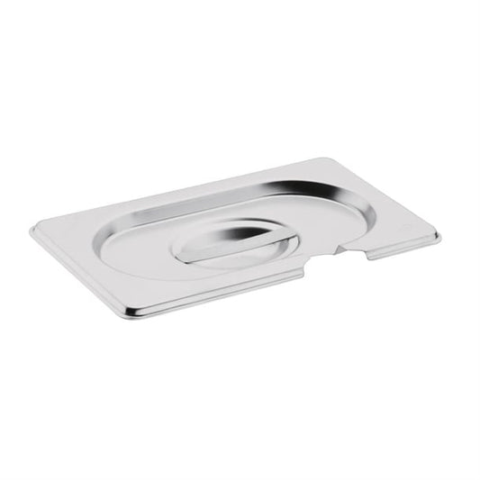 Vogue Stainless Steel 1/9 Gastronorm Notched Lid cb176