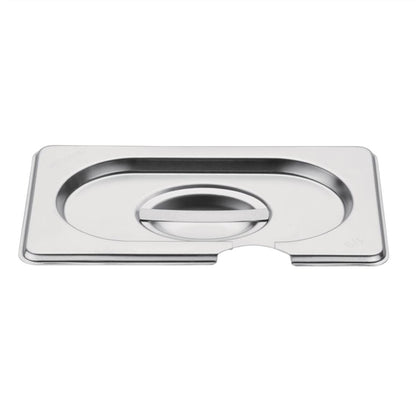 Vogue Stainless Steel 1/9 Gastronorm Notched Lid cb176