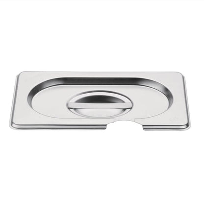 Vogue Stainless Steel 1/9 Gastronorm Notched Lid cb176