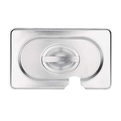 Vogue Stainless Steel 1/9 Gastronorm Notched Lid cb176