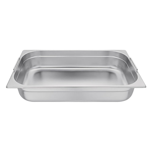 Vogue Stainless Steel 1/1 Gastronorm Tray With Handles 100mm cb179