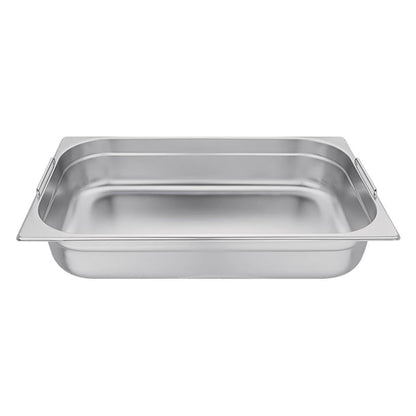 Vogue Stainless Steel 1/1 Gastronorm Tray With Handles 100mm cb179