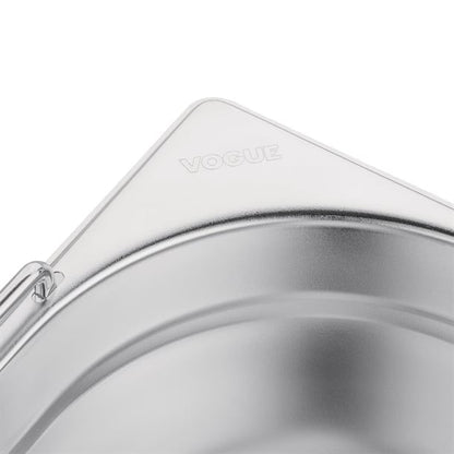 Vogue Stainless Steel 1/1 Gastronorm Tray With Handles 100mm cb179