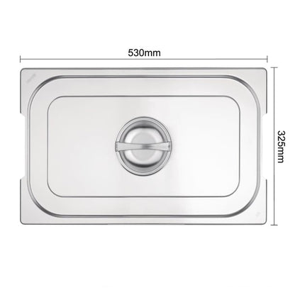 Vogue Stainless Steel 1/1 Gastronorm Handled Tray Lid cb181
