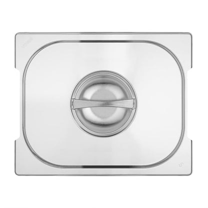 Vogue Stainless Steel 1/2 Gastronorm Handled Tray Lid cb185