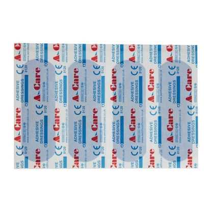 A-care detectable blue plasters extra wide strip 75X25MM (100 Pack) cb442