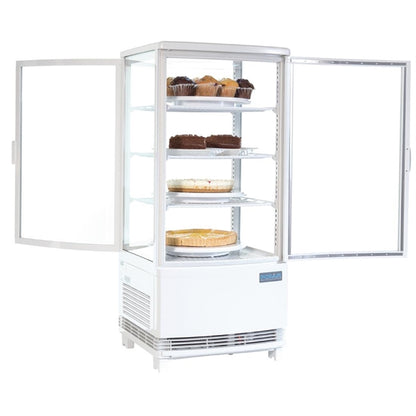 Polar C-Series Energy Efficient Curved Door Display Fridge White 86Ltr cx576