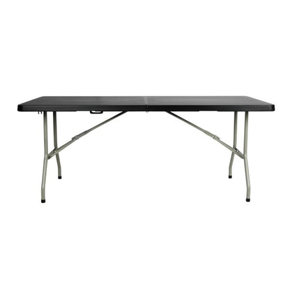 Bolero Rectangular Centre Folding Table 6ft Black hz169