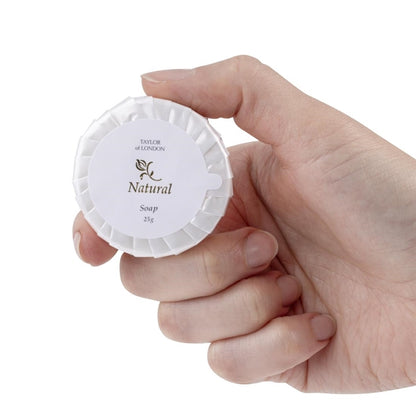 Hotel Complimentary Taylor of London Natural Range Tissue Pleat Soap (100 Pack) cb561