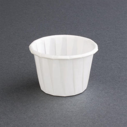 4 Aces Recyclable Paper Sauce Pots Small 1oz (250 Pack) cx080