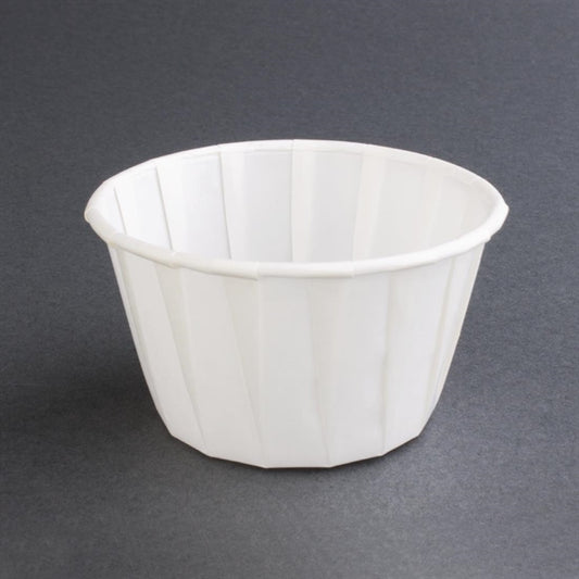 4 Aces Recyclable Paper Sauce Pots Large 4oz (250 Pack) cx082