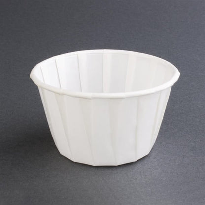 4 Aces Recyclable Paper Sauce Pots Large 4oz (250 Pack) cx082