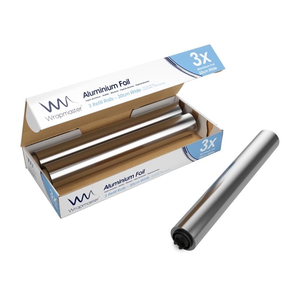 Wrapmaster Aluminium Foil 300mm x 30m (3 Pack) cb625