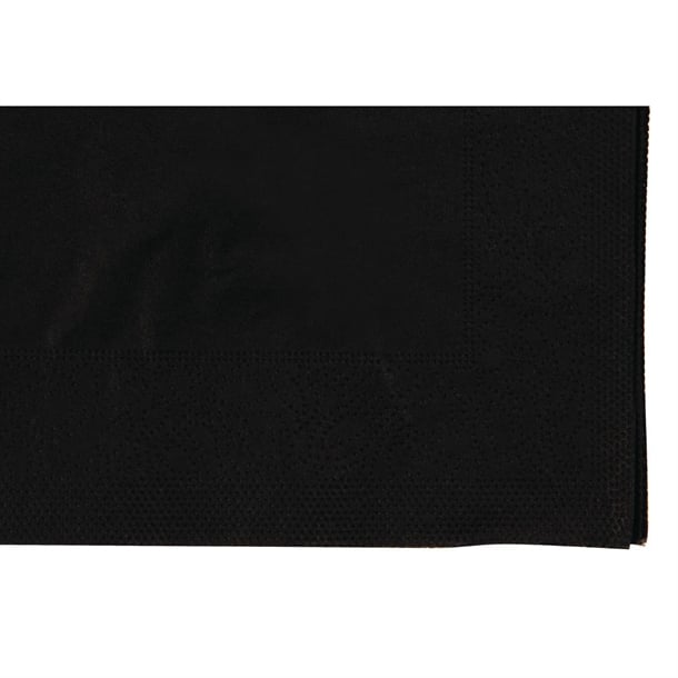 Swantex Cocktail Napkin Black 25x25cm 2ply 1/4 Fold (8 Pack) cb666