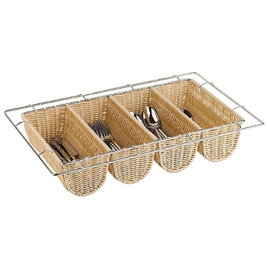 APS Rattan Cutlery Dispenser cb674