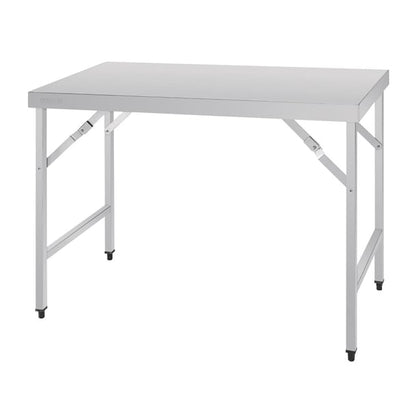 Vogue Stainless Steel Folding Table 1200mm cb905