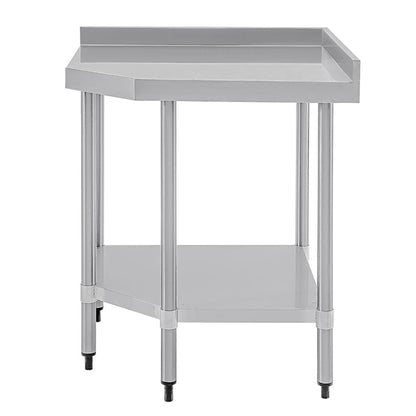 Vogue Stainless Steel Corner Table 600mm cb907