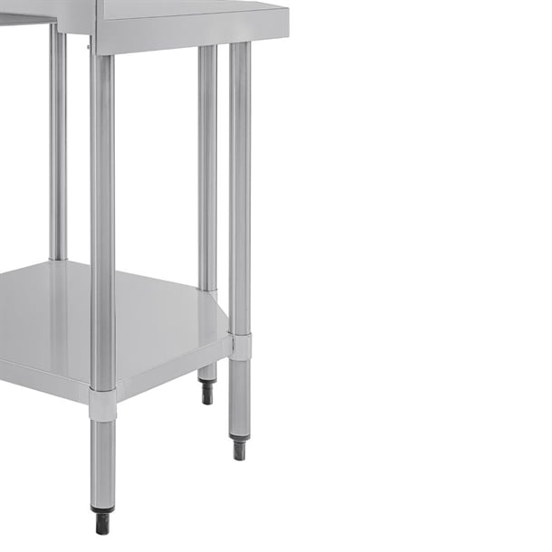 Vogue Stainless Steel Corner Table 600mm cb907