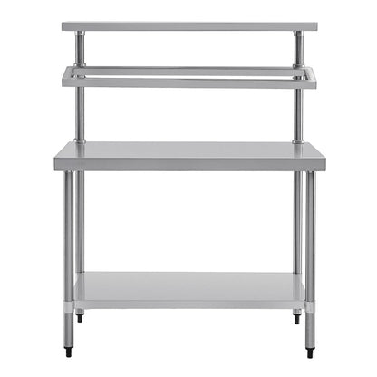 Vogue Stainless Steel Prep Station with Gantry 1500x600 cb908