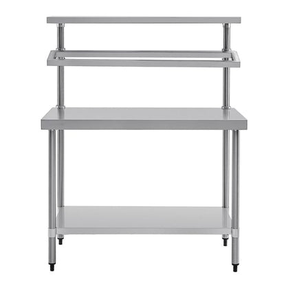 Vogue Stainless Steel Prep Station with Gantry 1500x600 cb908