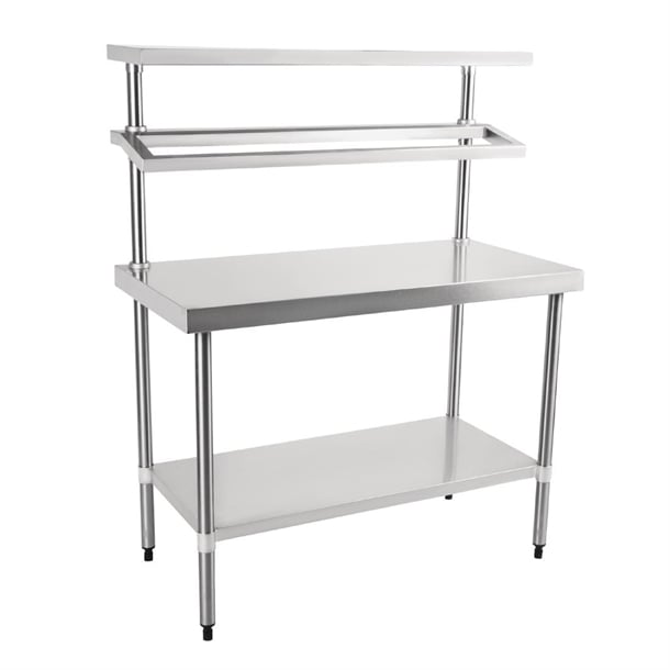 Vogue Stainless Steel Prep Station With Gantry 600(D)mm p_cb908