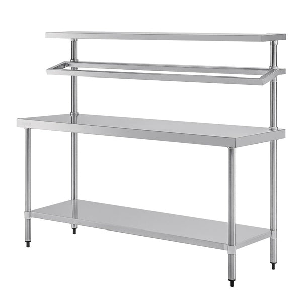 Vogue Stainless Steel Prep Station With Gantry 600(D)mm p_cb908