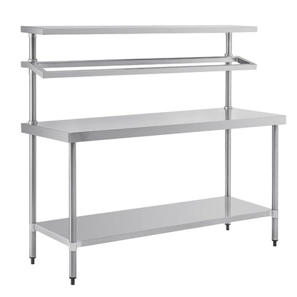 Vogue Stainless Steel Prep Station With Gantry 600(D)mm p_cb908