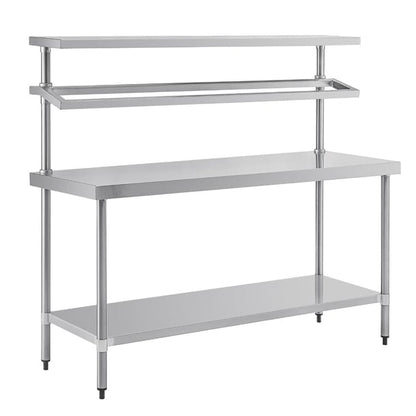 Vogue Stainless Steel Prep Station With Gantry 600(D)mm p_cb908