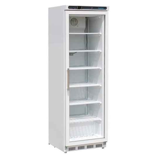 Polar C-Series Glass Door Display Freezer 365Ltr White cb921