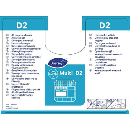 Suma D2 Multi-Purpose Cleaner Refill Bottles 750ml (2 Pack) cc115
