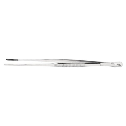 Stainless Steel Round Tip Tweezer Tongs 300mm cc164