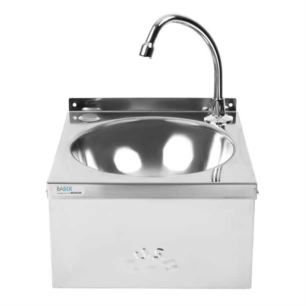 Basix Stainless Steel Knee Operated Hand Wash Basin cc260