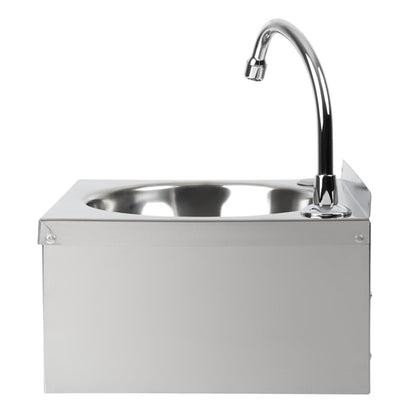 Basix Stainless Steel Knee Operated Hand Wash Basin cc260