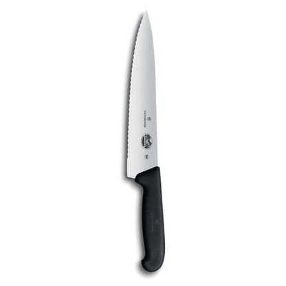 Victorinox Fibrox Serrated Carving Knife Black 25.4cm cc267