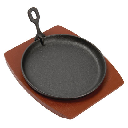 Olympia Round Cast Iron Sizzle Platter 220mm gj556