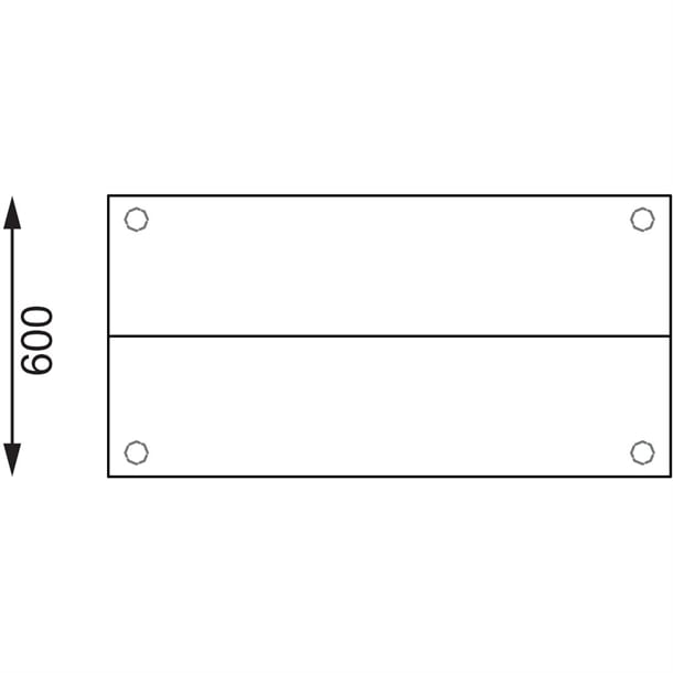 Vogue Stainless Steel Prep Station 1800x600mm cc360
