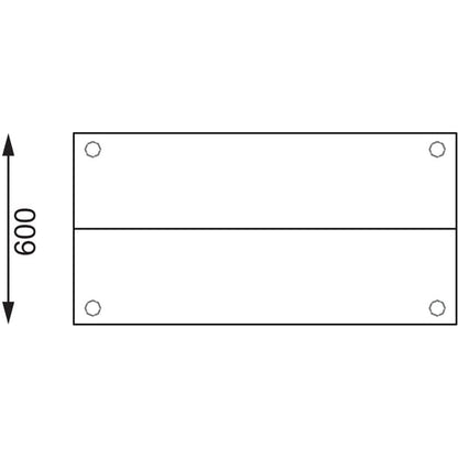 Vogue Stainless Steel Prep Station 1800x600mm cc360