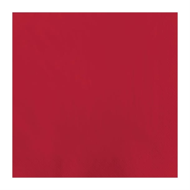 Fasana Dinner Napkin Red 40x40cm 3ply 1/4 Fold (1000 Pack) cc588
