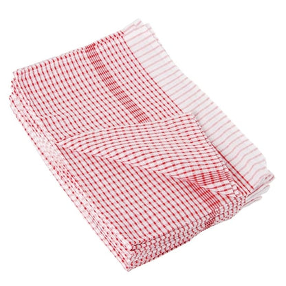 Vogue Wonderdry Tea Towels Red (10 Pack) cc595