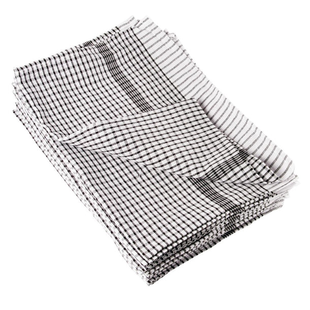 Vogue Wonderdry Tea Towels Black (10 Pack) cc597