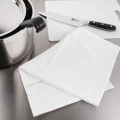 Vogue Honeycomb Weave Tea Towels White (10 Pack) cc598