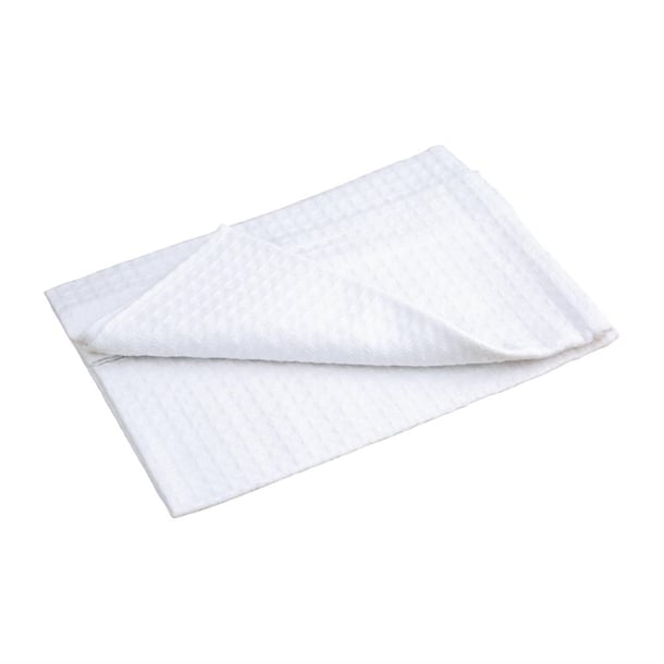Vogue Honeycomb Weave Tea Towels White (10 Pack) cc598